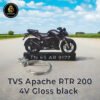 Best TVS Apache RTR 200 4V Gloss Black Keychain