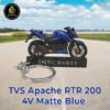 Best TVS Apache RTR 200 4V Matte Blue Keychain