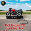 Best TVS Raider 125 Striking Red Bike Keychain