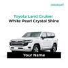Best Toyota Land Cruiser White Car Keychain