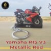 Best Yamaha YZF R15 V3 Metallic Red Bike Keychain