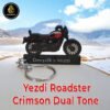 Yezdi Roadster Crimson Dual Tone Bike Keychain