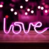 Pink Neon Love Lights