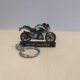 BMW G310R Style HP Pearl White Metallic Keychain