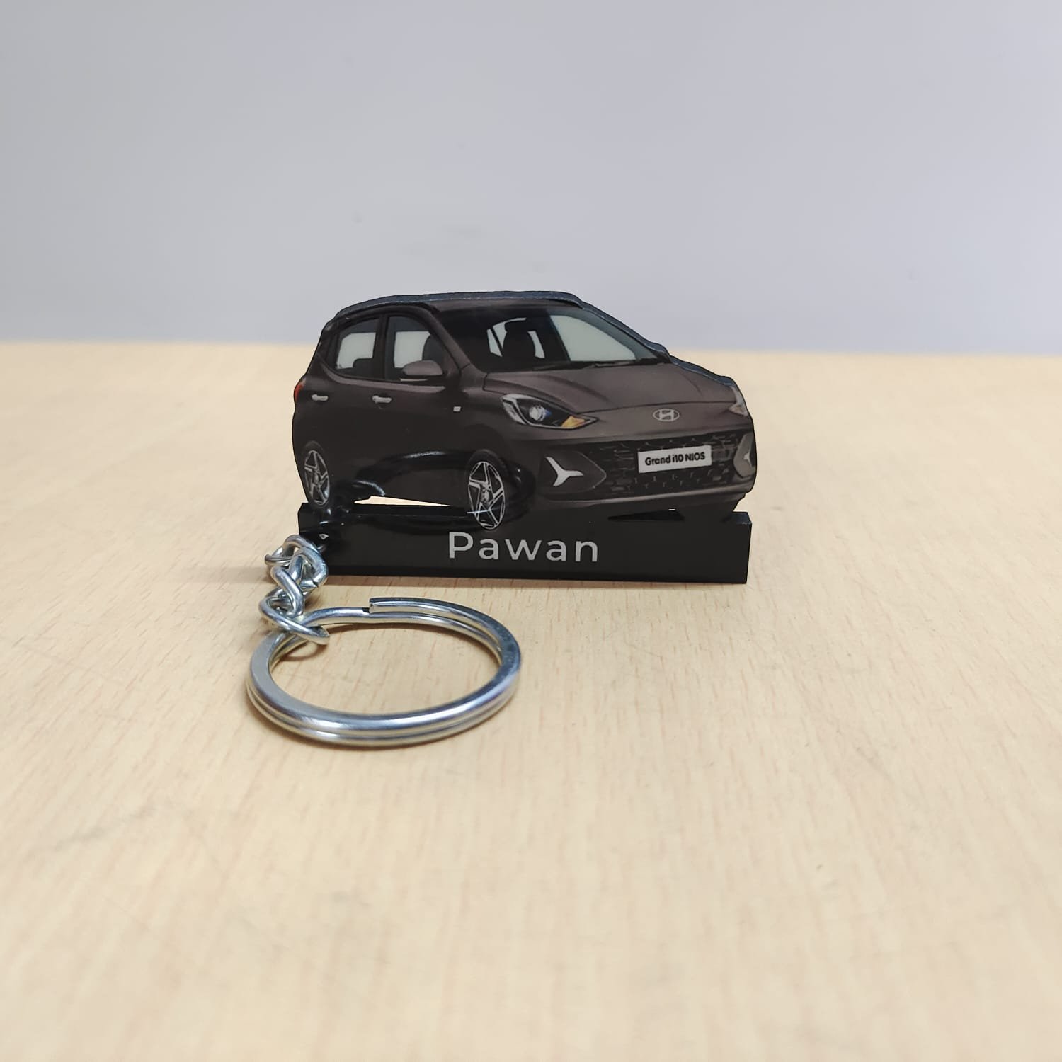 Best Hyundai Grand i10 Nios Titan Grey Car Keychain