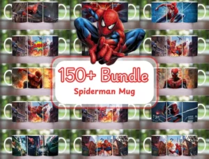 150+ Bundle Spiderman Mug Design