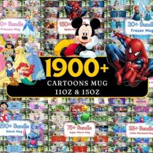 1900+ Cartoon Character Mug Bundle